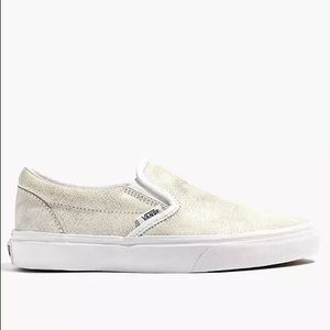 Madewell x Vans Crackle Leather Slip Ons